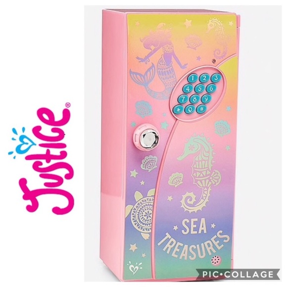 NIB Justice Sea Treasures Mini Safe Locker - Picture 1 of 3